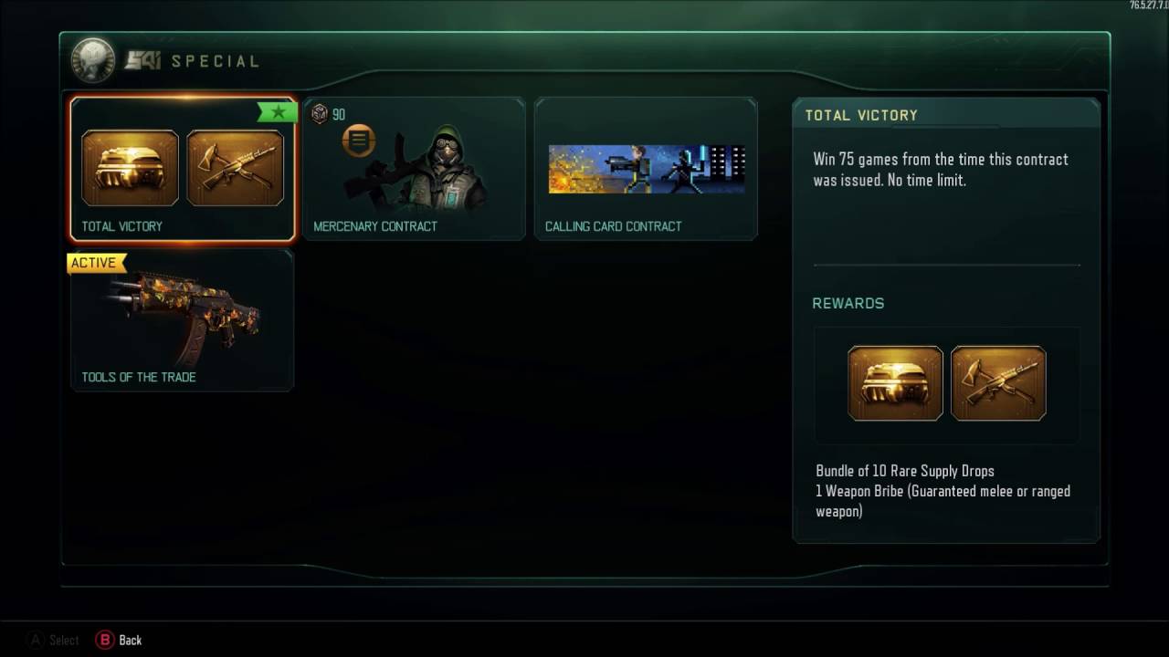 New Black Ops 3 Community Contracts and Special Contracts!