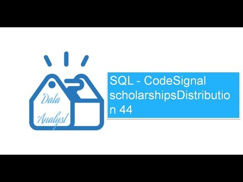 SQL - CodeSignal scholarshipsDistribution 44