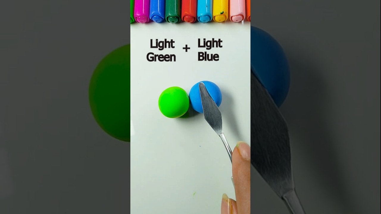 Light green vs light blue mixed colors 10 