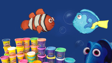 Play Doh Finding Dory and Nemo Videos - DIY