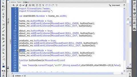 Course learn to build a website by Flash CS3 , Lesson 15