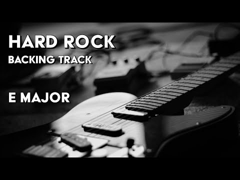 Hard Rock Guitar Backing Track in E
