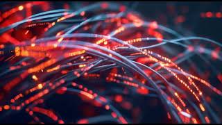 Abstract wire cable with digital binary data transmitting.  Free HD Video - no copyright Net Worth