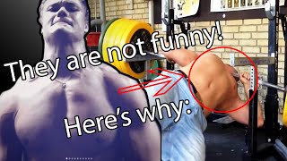 Athlete & Bodybuilder Try not to laugh challenge - GYM FAILS