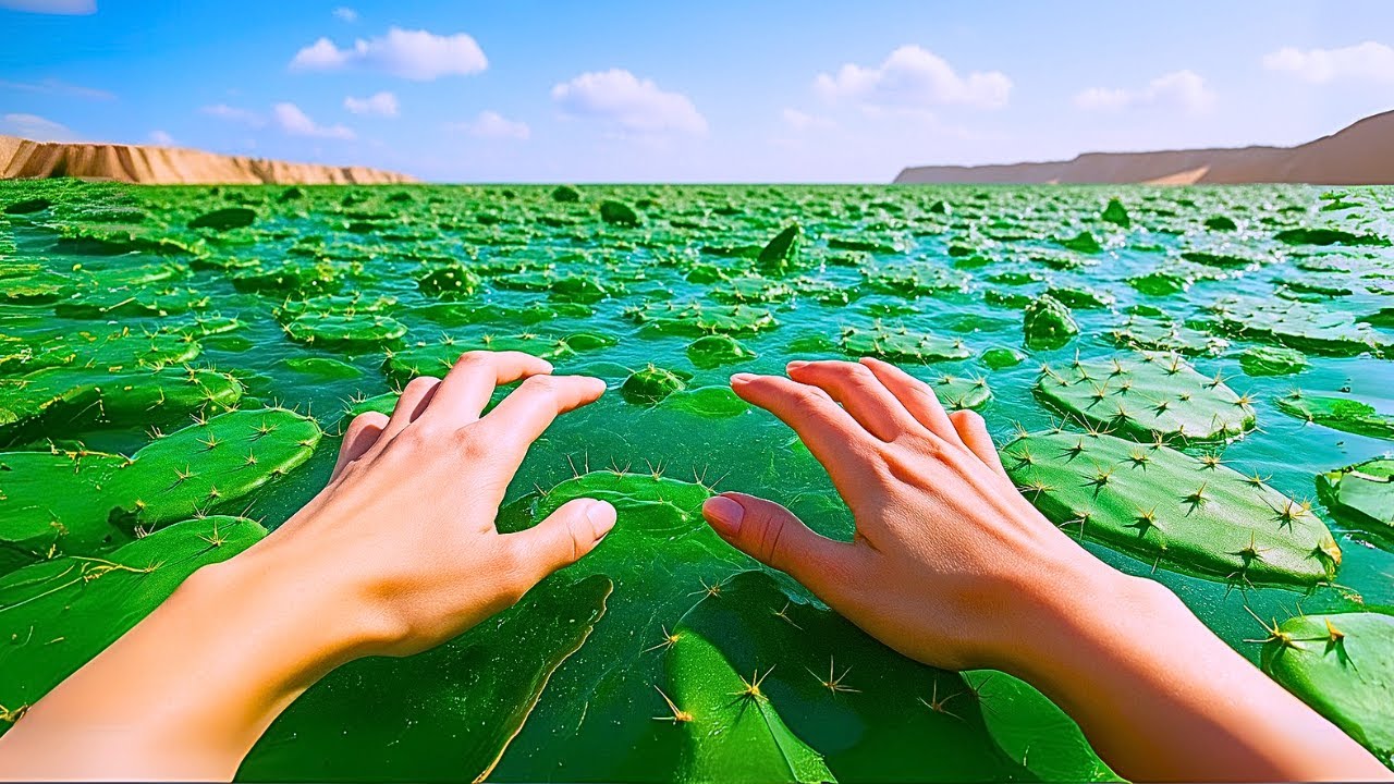 Shocking ASMR 😰 First-Person Swim in a Cactus Ocean 🌵 and Beyond - YouTube