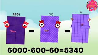 Numberblocks Big To Small Sequence Subtraction#LearnToCount#Subtraction#123@learningcity786