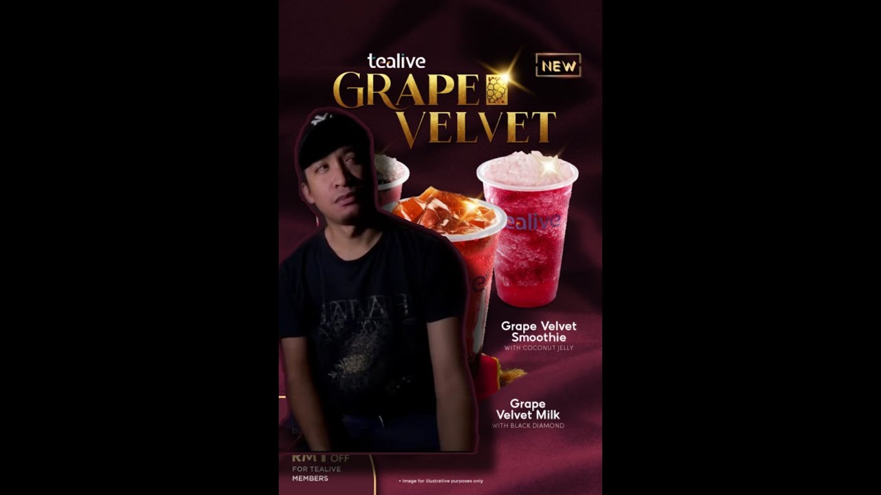 Grape velvet milk tealive