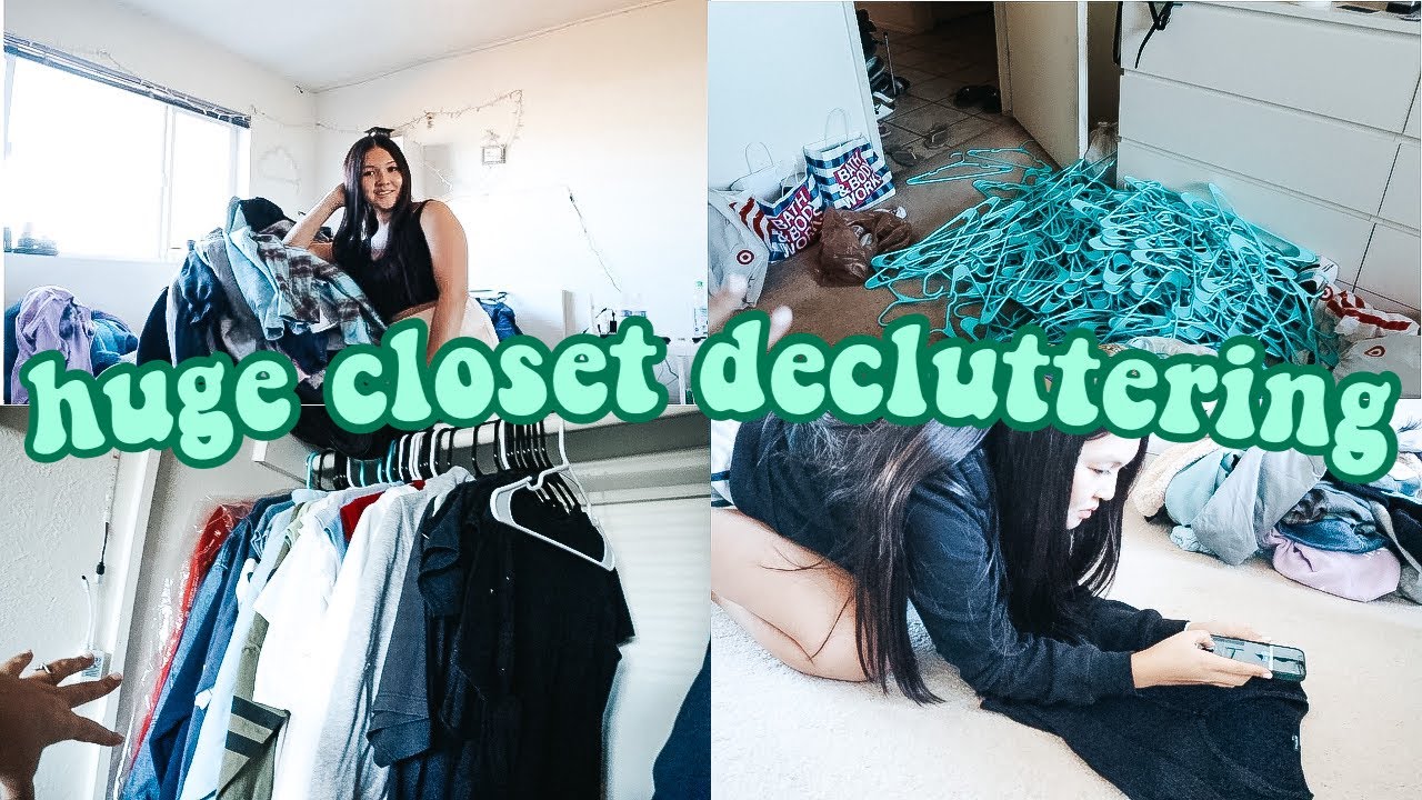 HUGE CLOSET CLEANOUT 2021 | going through every piece of clothing ...