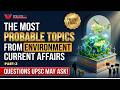 Capture the Current Affairs Marathon | SEP 2025 to DEC 2025 | Environment (Part-2)