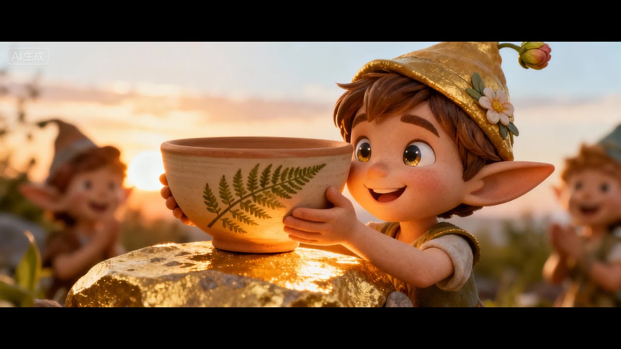 Ghibli Sprites Use the SUN as a Kiln to Bake Pottery | Cozy 3D Animation | A Clay & Sunshine Story