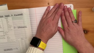 Math Notebook Set Up