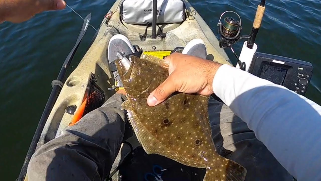 Kayak Fishing Destin Harbor Spanish Mackerel and Flounder YouTube