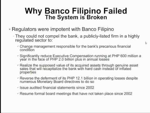 banco filipino failure Banco filipino, formerly known as banco filipino savings and mortgage bank started its operation on 1964 and is led by family founder thomas aguirre it is a savings and loan association and is also known for property developments increase of our understanding on what the management should and. banco filipino failure Banco filipino, formerly known as banco filipino savings and mortgage bank started its operation on 1964 and is led by family founder thomas aguirre it is a savings and loan association and is also known for property developments increase of our understanding on what the management should and.
