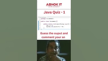 Java Quiz - 1