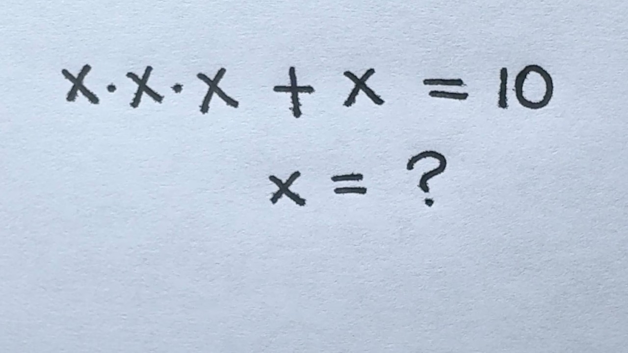 Solve for x in this nice Algebra equation | Math Olympiad