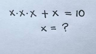 Solve for x in this nice Algebra equation | Math Olympiad Mathematics