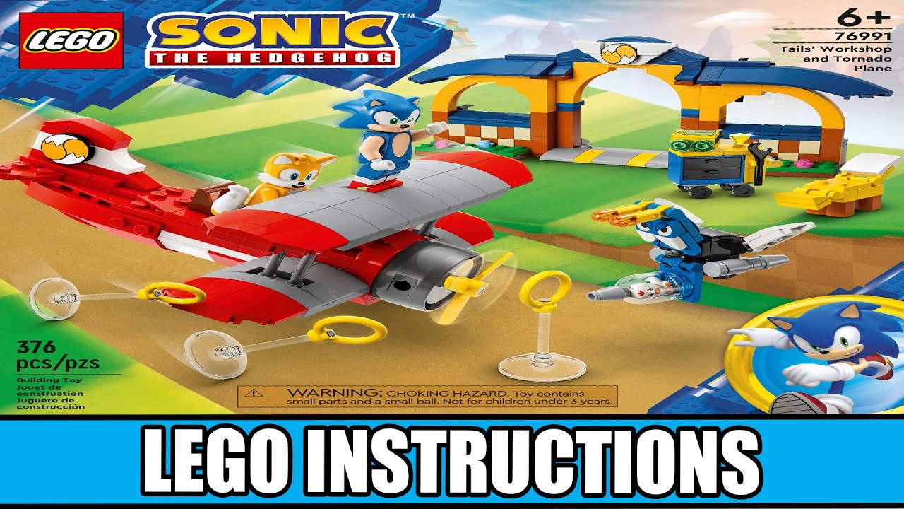 LEGO® Sonic the Hedgehog™ Tails' Workshop and Tornado Plane 76991