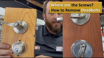 How to Remove Deadbolt With No Screws - Where are the Deadbolt Screws?