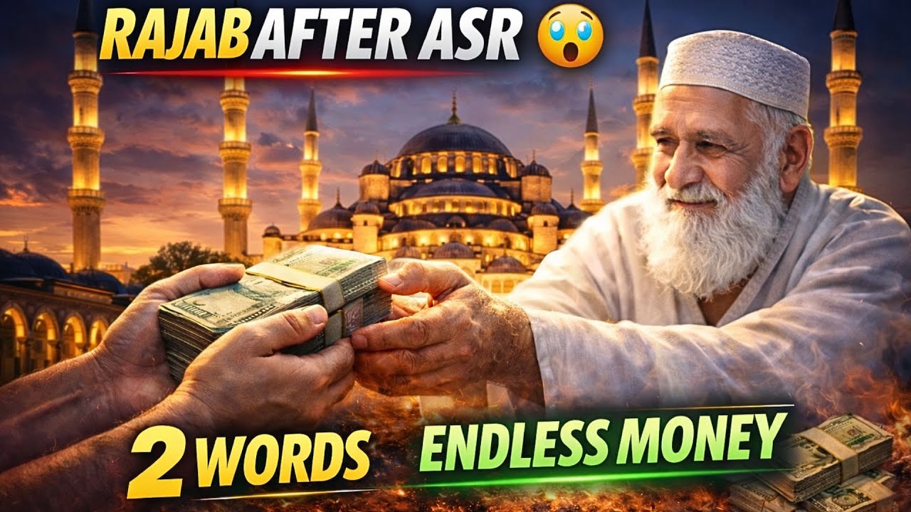 RAJAB AFTER ASR -- RECITE THESE 2 WORDS & WATCH UNSEEN WEALTH ARRIVE! | YA RABBANA WAZIFA