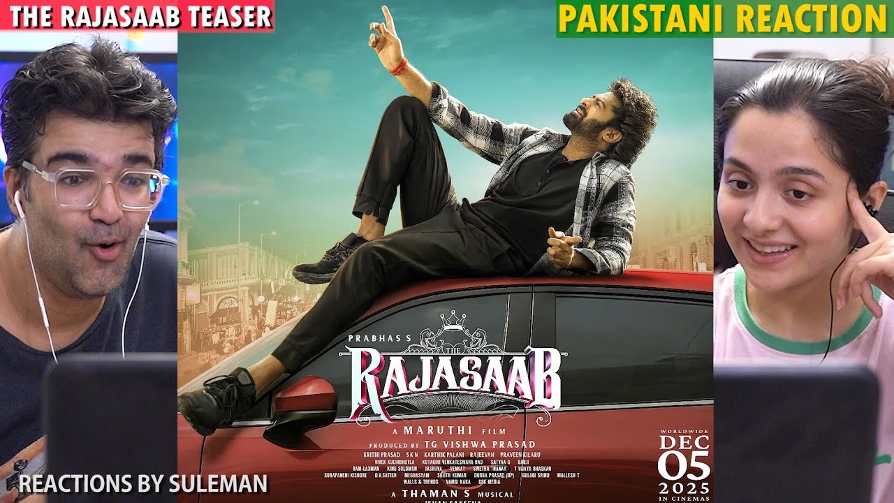 Pakistani Couple Reacts To The Raja Saab Teaser | Hindi | Prabhas | Maruthi | Thaman