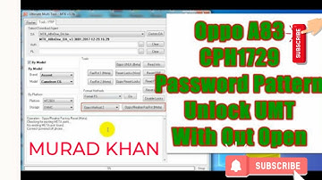 oppo a83 cph1729 pin Pattern lock reset  Umt ! Oppo a83 Password Unlock without Open by umt