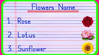 10 Flowers Name in English | Flowers Name | Flowers Name in Englsih | phoolon ke naam | Flower Name