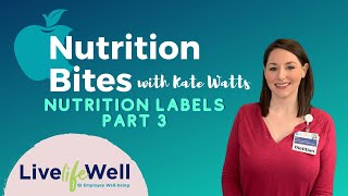 Nutrition Facts Label Reading Part 3: Fats