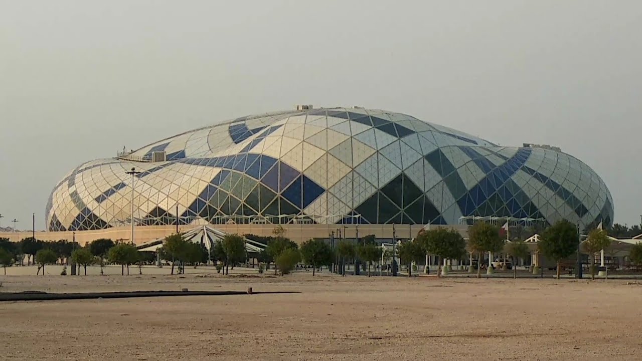 a road trip to lusail sports complex, Qatar / an indoor stadium famous