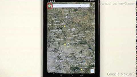 Google Nexus 7 - Maps Satellite View
