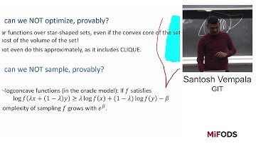 Santosh Vempala (Gatech) -- Is There a Tractable (and Interesting) Theory of Nonconvex Optimization?