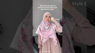 Tutorial Hijab Segi Empat Menutup Dada 🍀 #hijab #fashion #style #tutorial #diy #shorts #makeup 250
