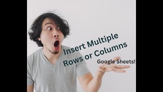 Insert Multiple Rows or Columns   Google Sheets