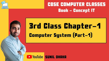 Class 3 Computer Chapter 1 - Computer System | Part 1