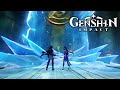 Wriothesley & Clorinde Stop Primordial Sea Water Cutscene [JP/ENG] | Genshin Impact 4.1 Archon Quest