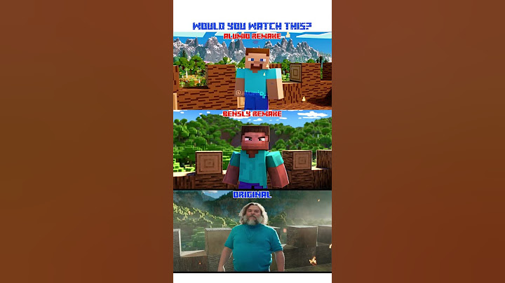 Which remake would you watch? Minecraft Movie Animated Remake Comparison #minecraft #animation