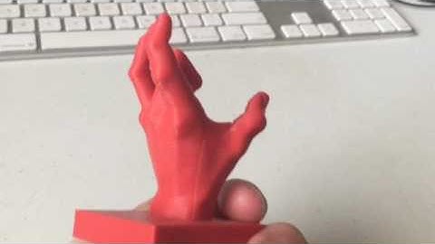 3d Printed Hand, Klic-N-Print Printer