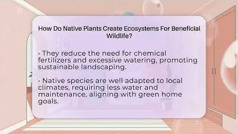 How Do Native Plants Create Ecosystems For Beneficial Wildlife? - Eco Home Blueprint