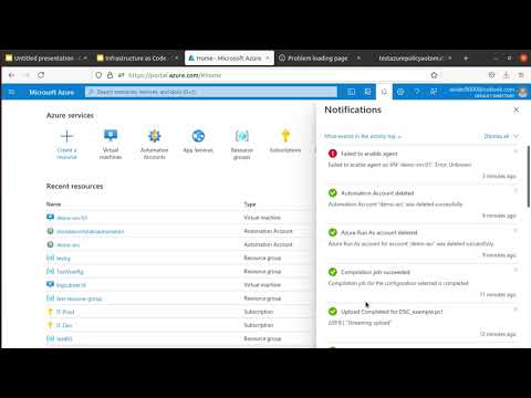 Azure Automation Account - Quick Introduction to DSC - State Configuration - Install IIS - How To