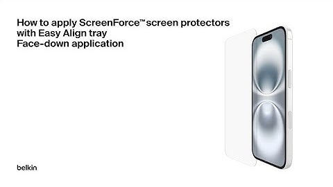 How to Apply Belkin Screen Protector with Easy Align Tray (Face-Down) | iPhone 17 Series