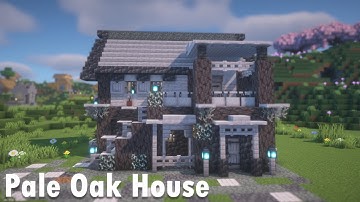 Pale oak survival house Minecraft Tutorial" #minecraft #howtobuild #tutorial