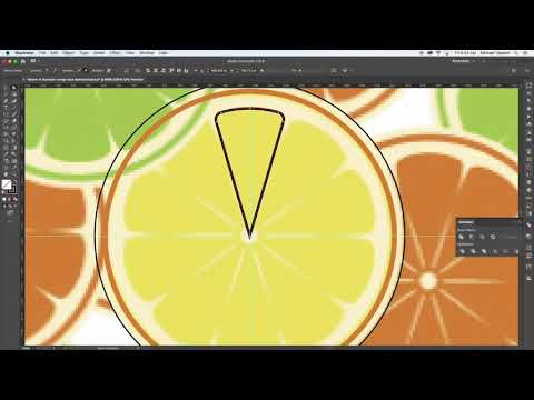 Pattern in Illustrator orange slice