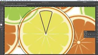 Pattern in Illustrator orange slice