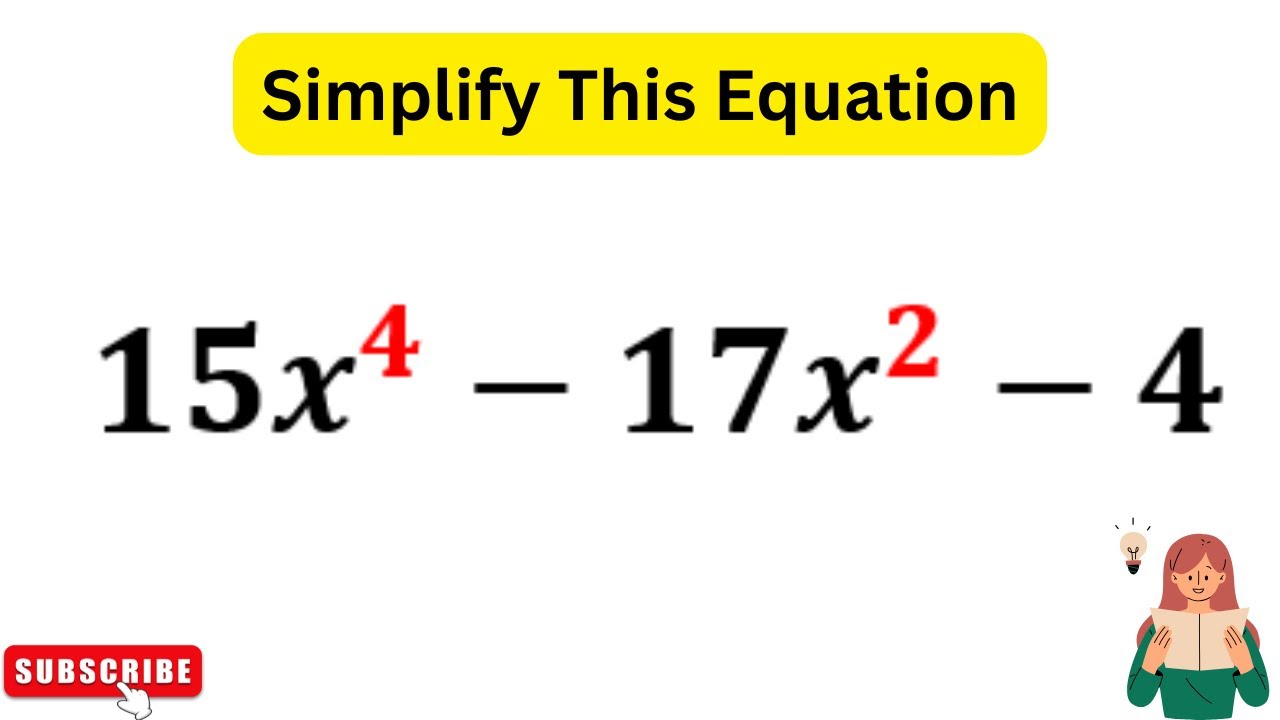 15x^4-17x^2-4 | Math Interesting Problem - YouTube