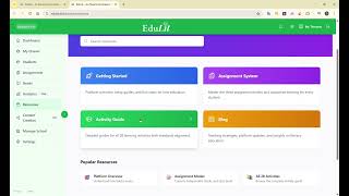 EduLit - Educator - Student, Class, Assignment Creation