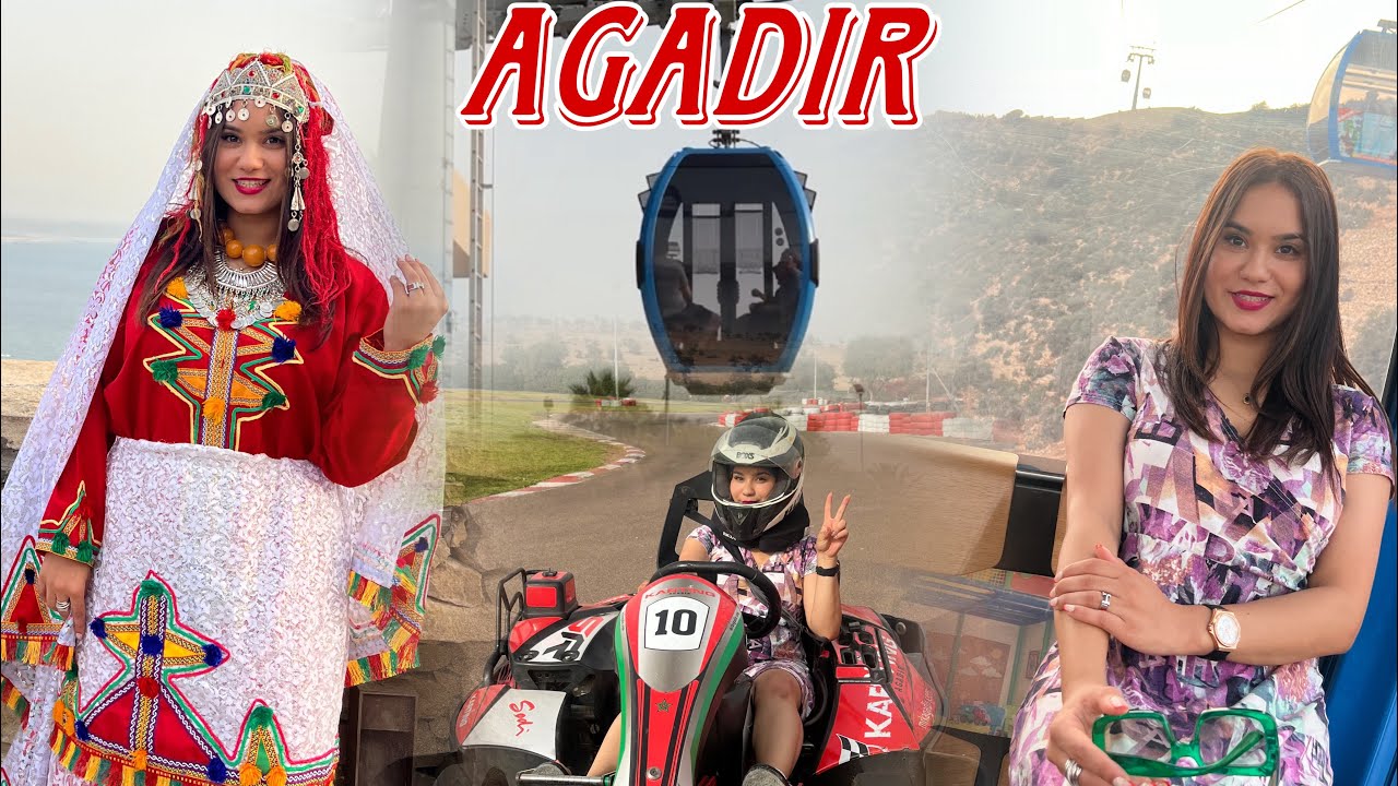 Agadir vlog✨ نهار واعر وتجارب جداد كارتينغ🏎️طيليفريك 🚡أكادير اوفلا 🤭😍