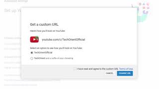 Full How to set Custom URL for YouTube Channel | custom youtube channel URL kaise set kare | Tech Orient Update