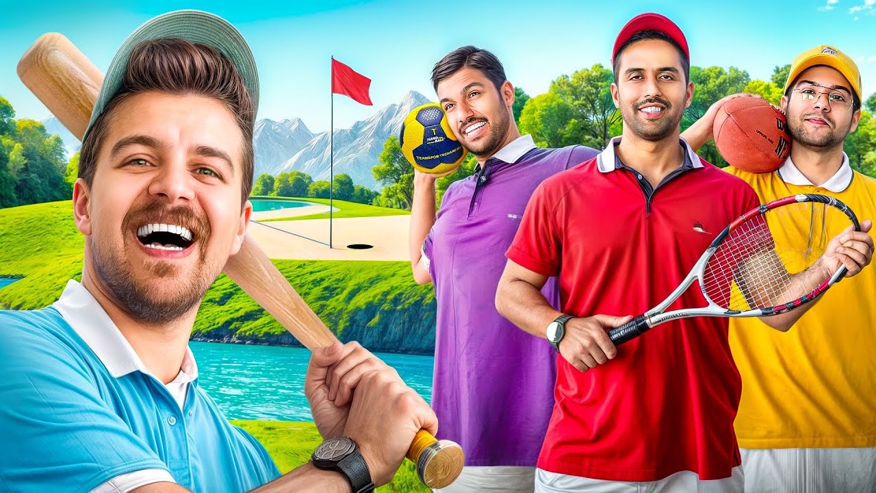 🏈⚽️🥎مسابقه گلف با توپ های مختلف