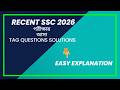 SSC Exam 2026 || Tag Question || SSC 2026 Exam Important Tag Questions with Answers