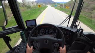 POV Bus Drive: Penn State University's campus in a J4500
