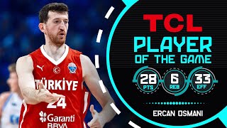 X-factor! Ercan Osmani (28 PTS, 6 3PM) makes it rain as TUR 🇹🇷 oust GRE in #EuroBasket 2025 Semis
